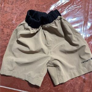 Carhartt Kids Beige Shorts with Black Waistband
